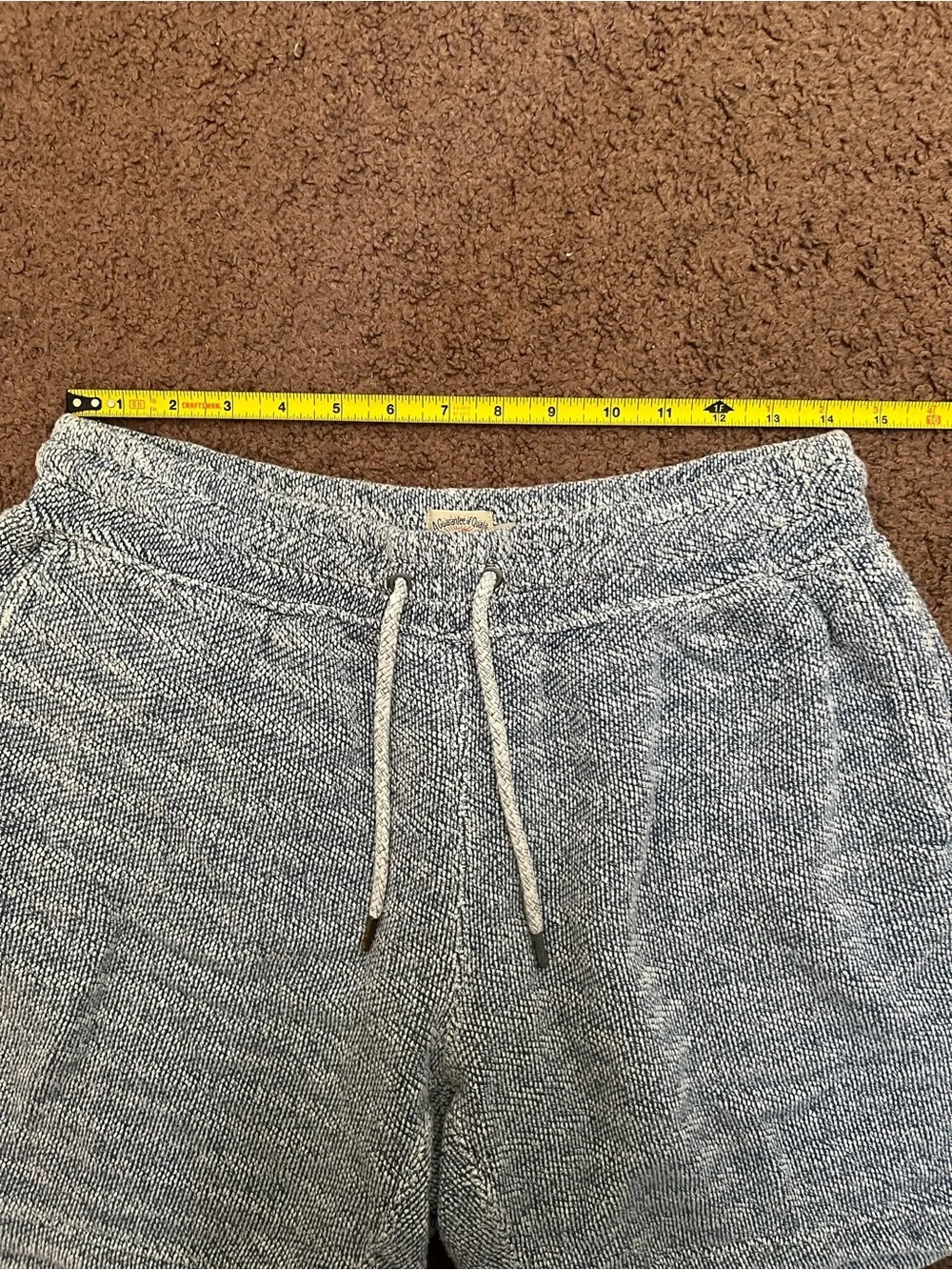 Faherty MKC0104-WWT Whitewater Sweatshorts Size L *FLAW*